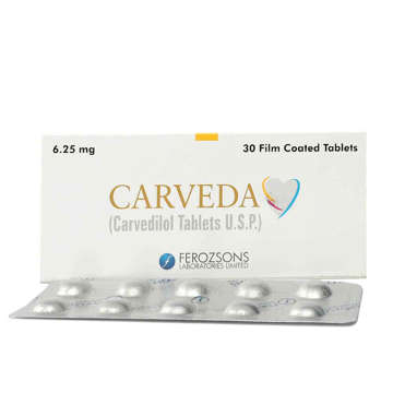 Picture of Carveda 6.25mg Tab 10x3s